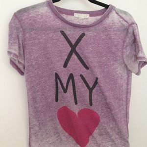 Burnout purple forever 21 tee
