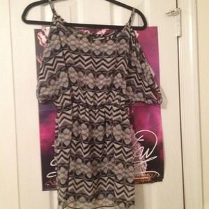 Cute cold shoulder shirt!