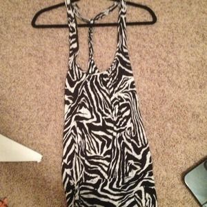 Zebra print tank