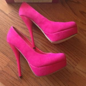 Hot pink heels