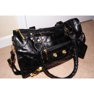 Balenciaga inspired black bag