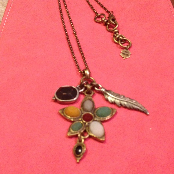 Lucky Brand vintage pendant statement necklace