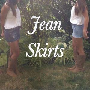 Jean Skirts! $8.50 each or $13 bundle
