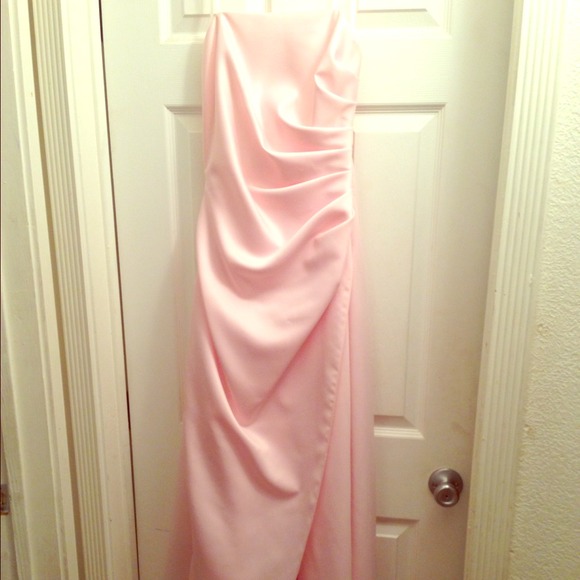 Satin Pink Formal Dress or Prom Dress