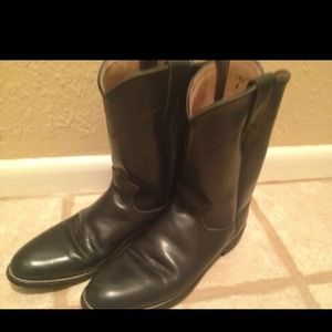 Diamond J Ropers Cowboy Boots Navy Blue 8 B