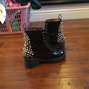 Spiked Jeffrey Campbell boots!