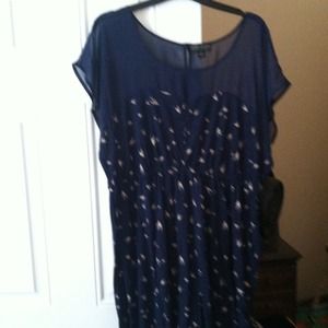 💥💥 bundle blue sparrow dress& blue floral dress