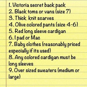 My wish list! Please feel free to tag me!