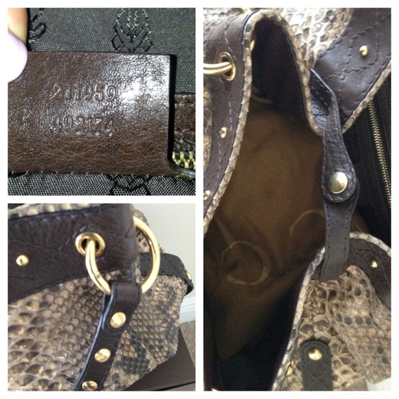 💯 Authentic  Gucci Python Bag Limited Edition - Picture 4 of 4