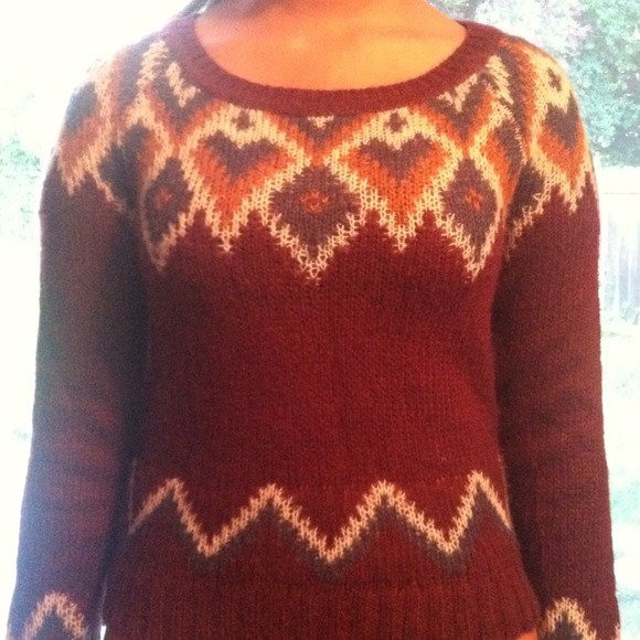 Burgundy Autumn Sweater