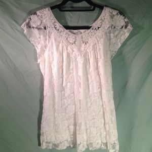 White lace blouse