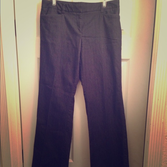 NY&C Stretch Denim Dress Pants