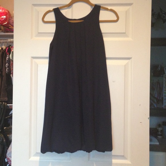 Navy blue chiffon bubble dress 👗