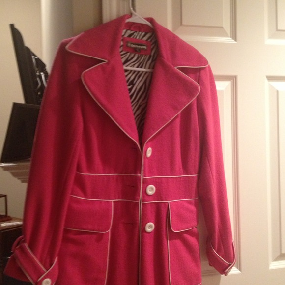 Hot pink peacoat