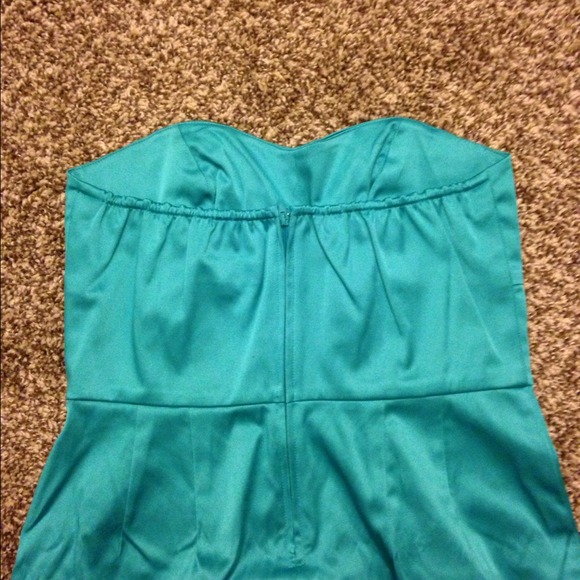 Strapless Sweetheart Dress - teal - Picture 3 of 3