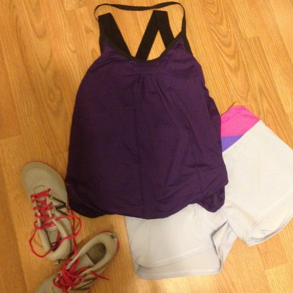 RESERVED TRADED Purple double layer tank