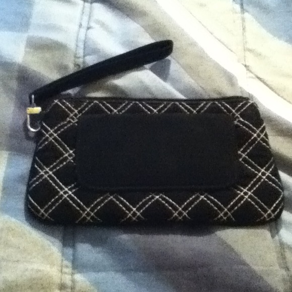 Black and white clutch