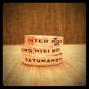 New Marc Jacobs Silver Latin Rings