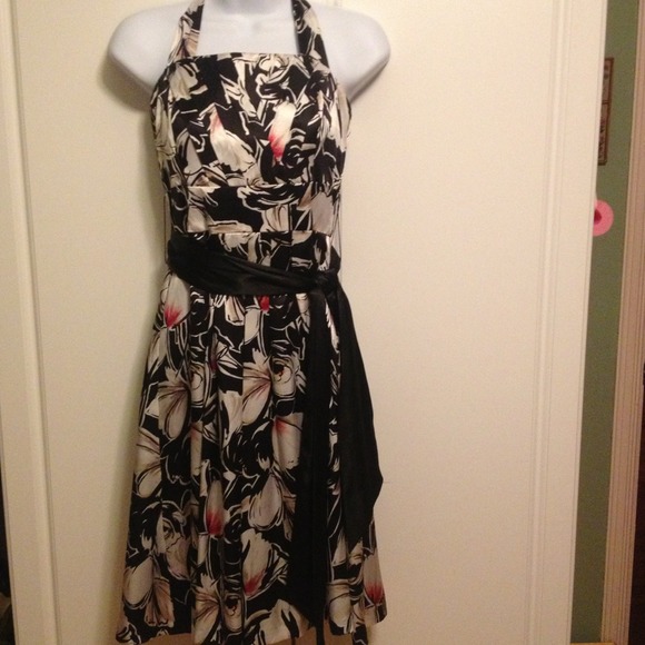 White House Black Market  Dresses & Skirts - RESERVED Silk WHBM Halter Dress