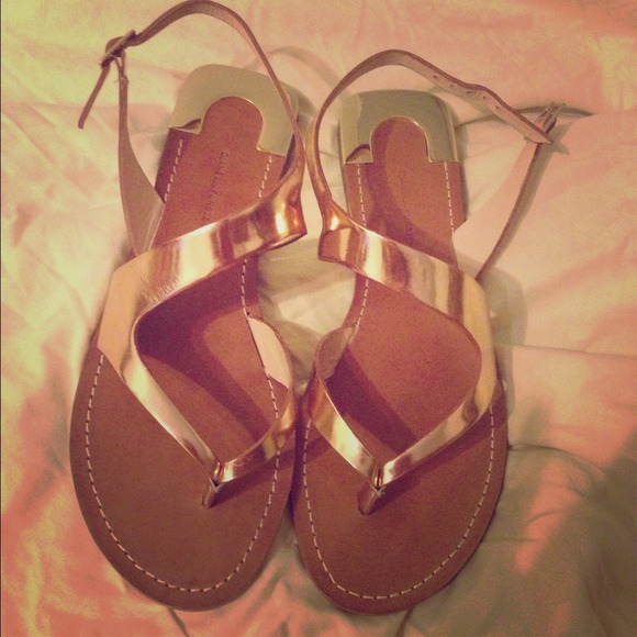Diane Von Furstenberg Rose Gold Sandals - Picture 1 of 1