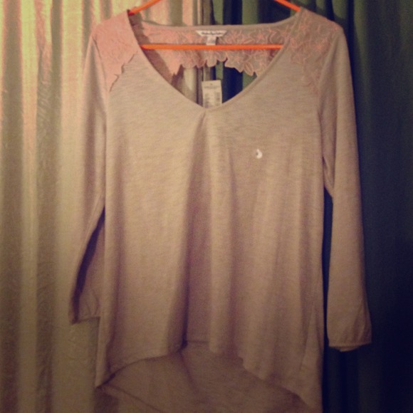 American eagle fancy floral back top size small