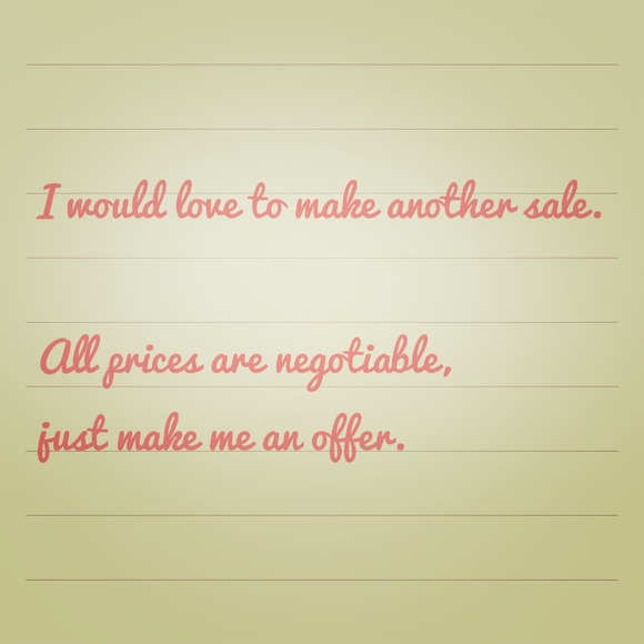 No price is firm