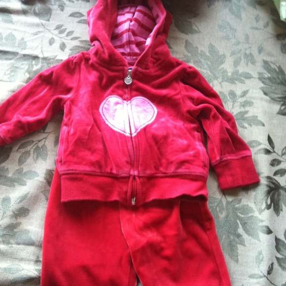 Velour toddler outfit