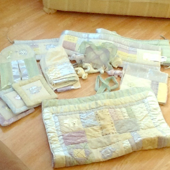 $$Reduced$$ Kids line "Arcadia"l neutral crib set