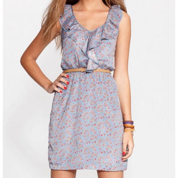 Ruffle floral dress
