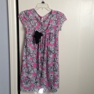 Pink flower dress