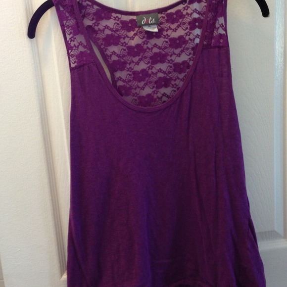 🌟Purple sheer back top🌟