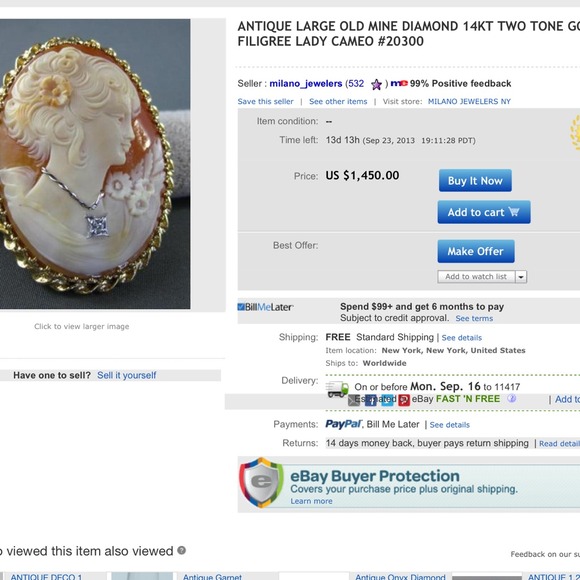 🚨SOLD🚨Cameo Ring . - Picture 4 of 4