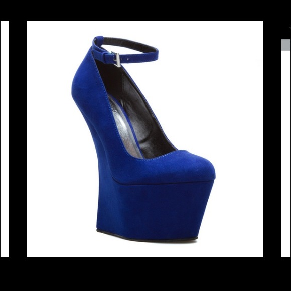 Royal blue jeffery campbell inspired pumps