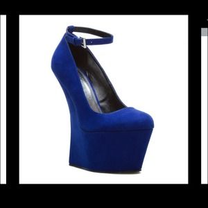 Royal blue jeffery campbell inspired pumps
