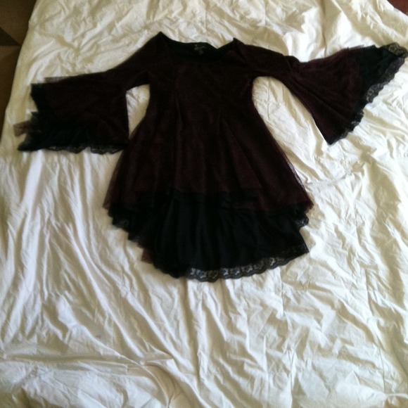 Woman's gothic vampire dress