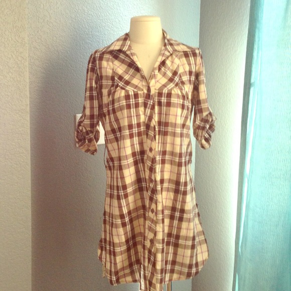 ❌Sold in bundle❌Plaid shirt dress