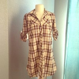 ❌Sold in bundle❌Plaid shirt dress
