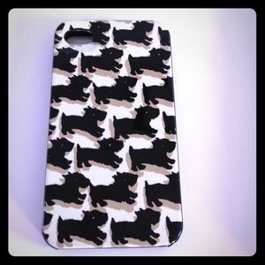 Black dog iPhone 4 case by Kate Spade