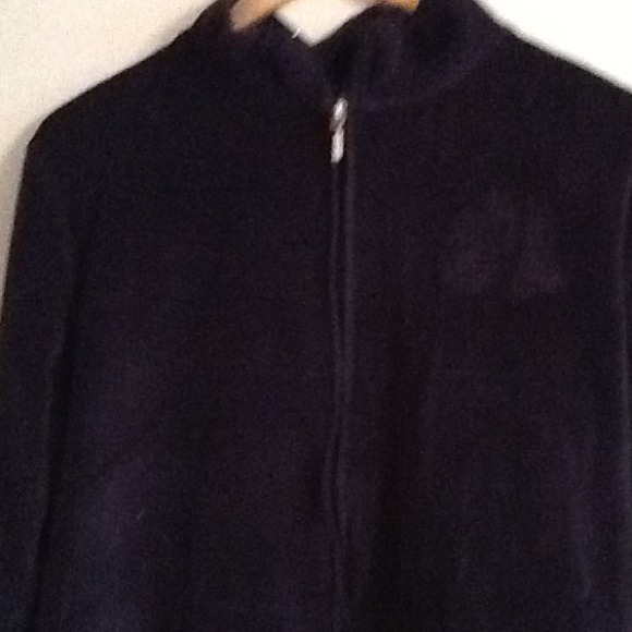 Navy velour sweatsuit.  2 pieces.