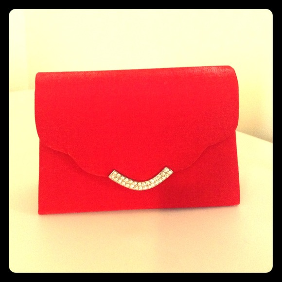 Bright red evening bag ♥