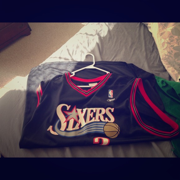 Authentic Allen iverson jersey black