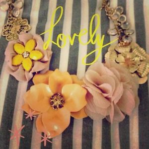 Anthropologie Floral Necklace
