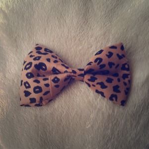 Cheetah Print Bow