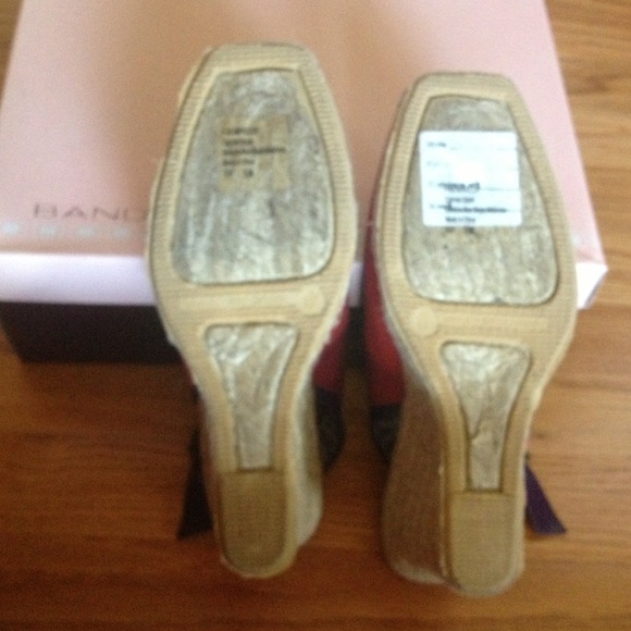NEW Peep Toe Espadrille Wedges - Picture 3 of 4
