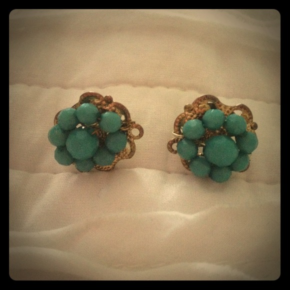 Boho Turquoise Stud Earrings