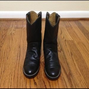 Women's Black Justin Ropers Near Mint 6.5 C