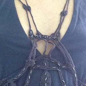 Cute navy BCBG tank with details