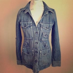Gap Denim Military Jean Jacket Size XS