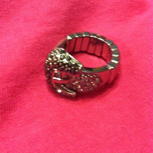 Stretch Rhinestone Belt Ring