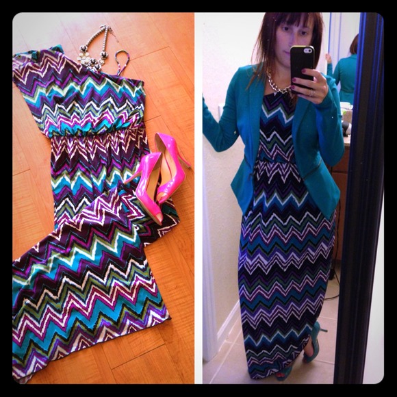 NWOT printed maxi